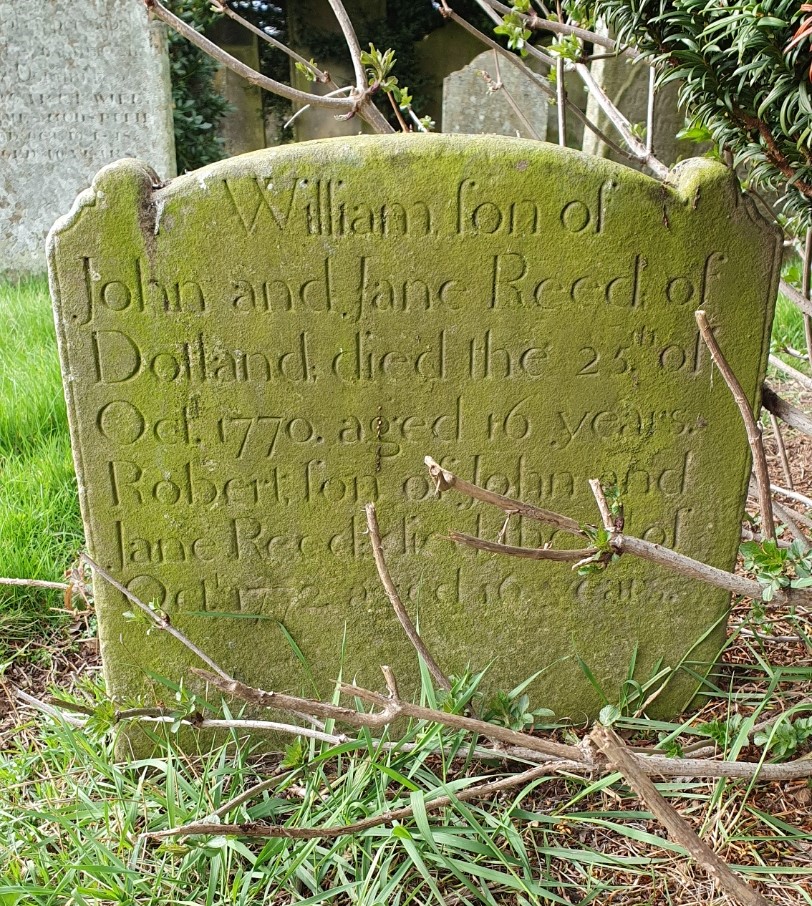 gravestone from 1770